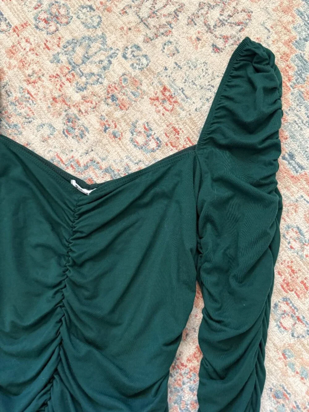 Reformation Esra Ruched Top : Medium - Picture 3 of 7